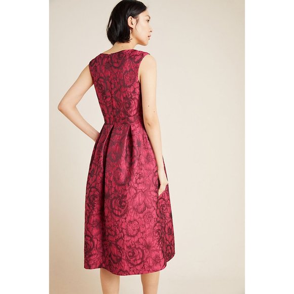 Gwyneth Jacquard Midi Dress in size S - Picture 2 of 3